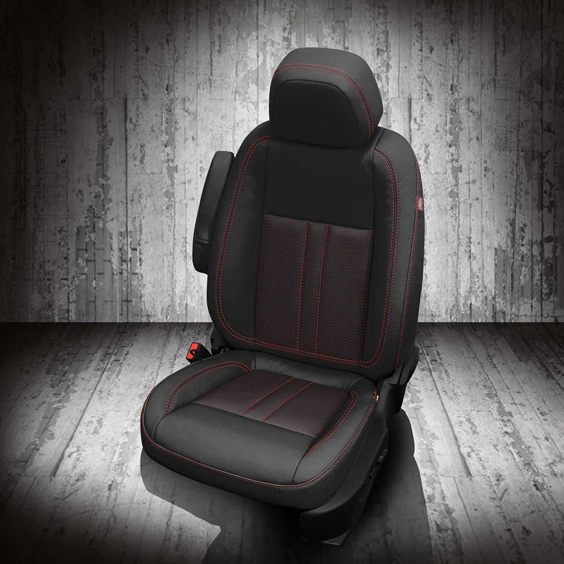 BLACK wrap, BCDA RED Insert, RED contrast all stitch, BLACK wings