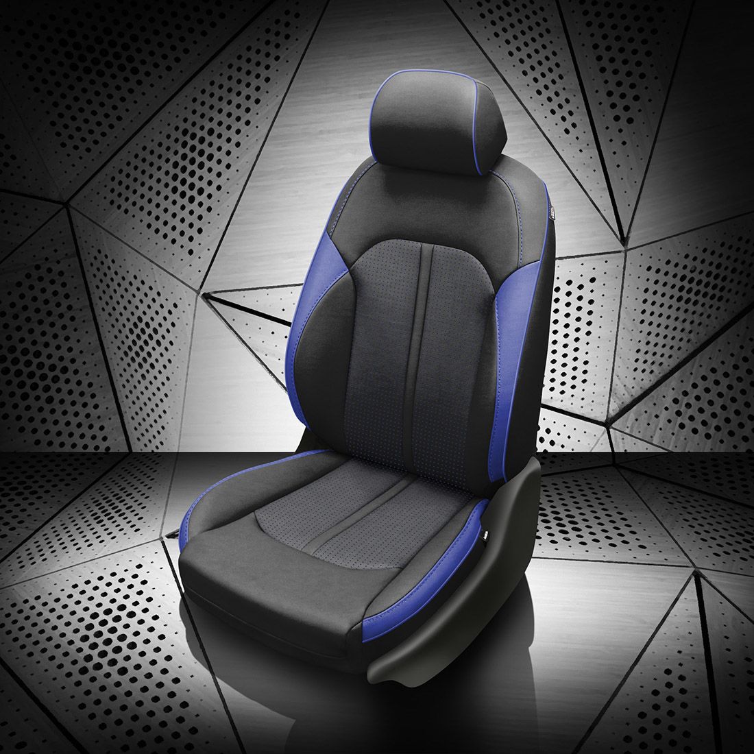 BLACK wrap, BCDA BLUE Insert, COBALT piping, COBALT wings