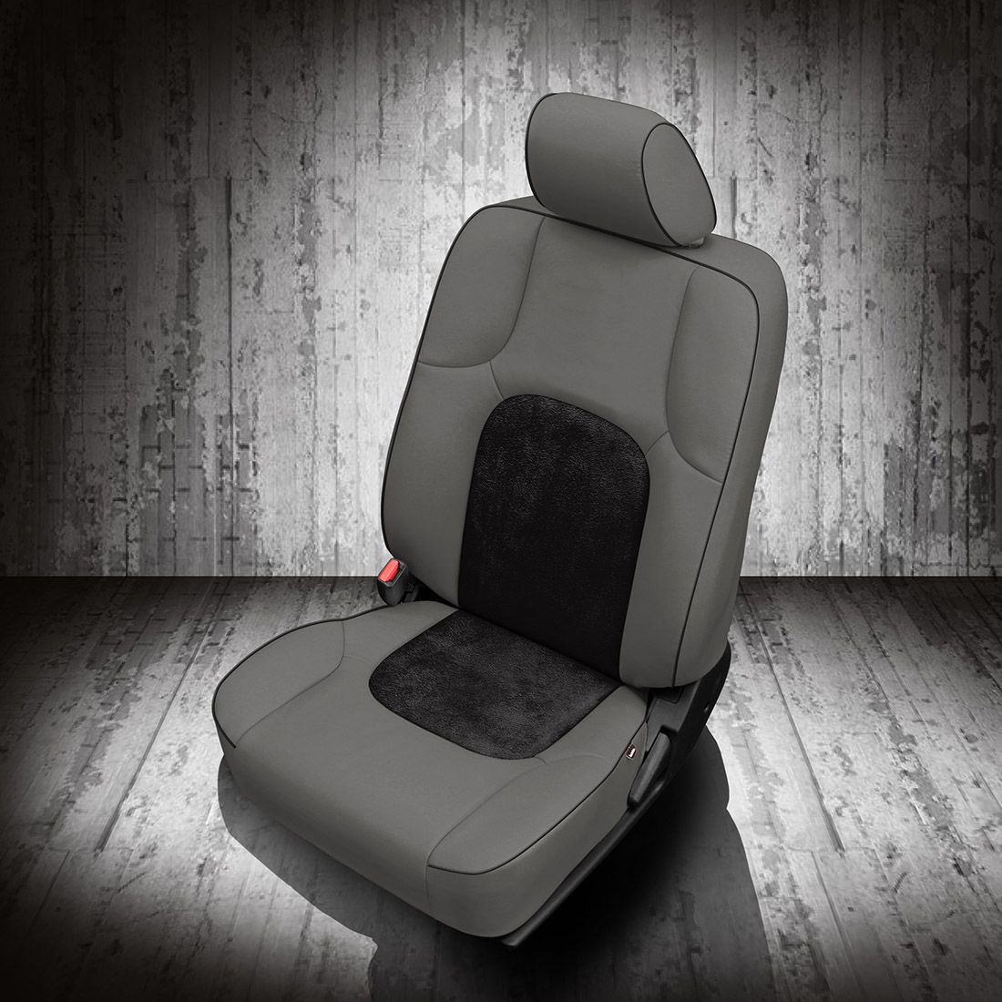 ICE GREY wrap, ~3030 RAVEN Insert, BLACK piping