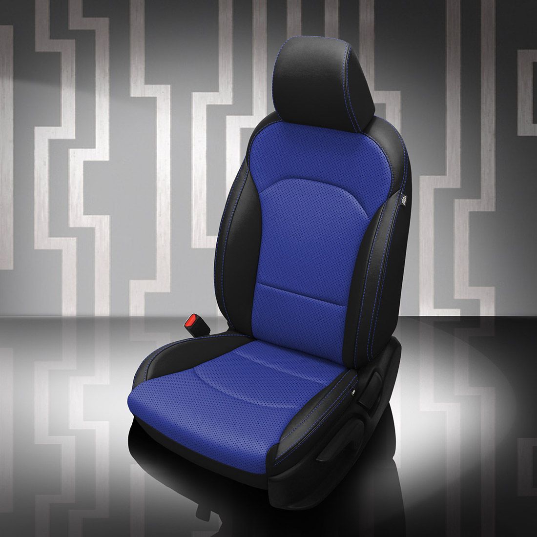 BLACK wrap, COBALT Body, Perf Body, COBALT contrast all stitch