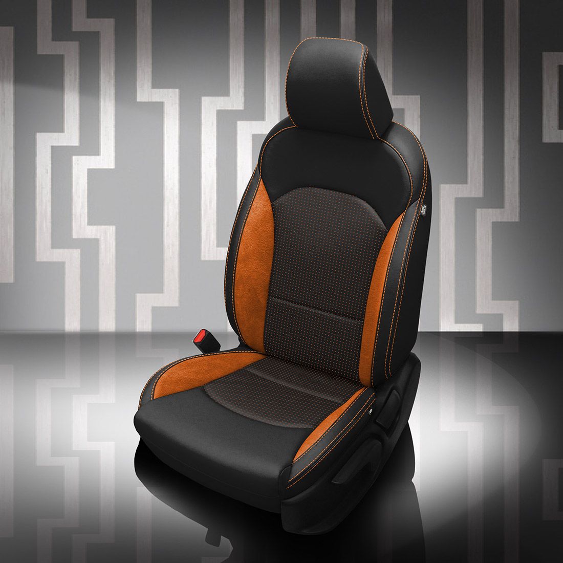 BLACK wrap, BCDA ORANGE Insert, +CITRUS ORANGE contrast stitch, ~3032 MANGO wings
