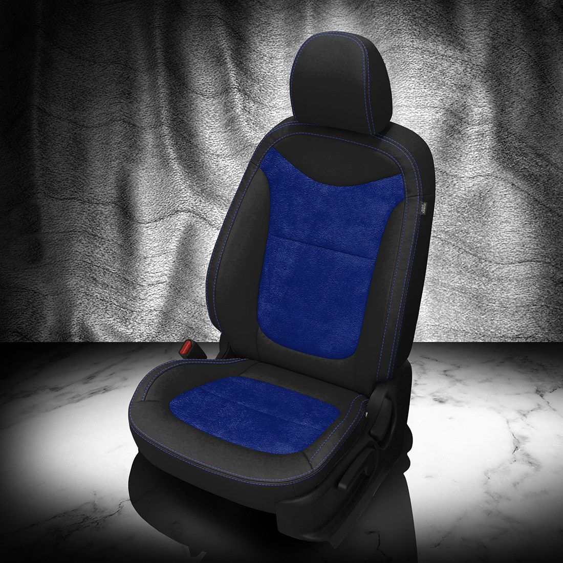 BLACK wrap, ~3037 SAPPHIRE Insert, COBALT contrast all stitch