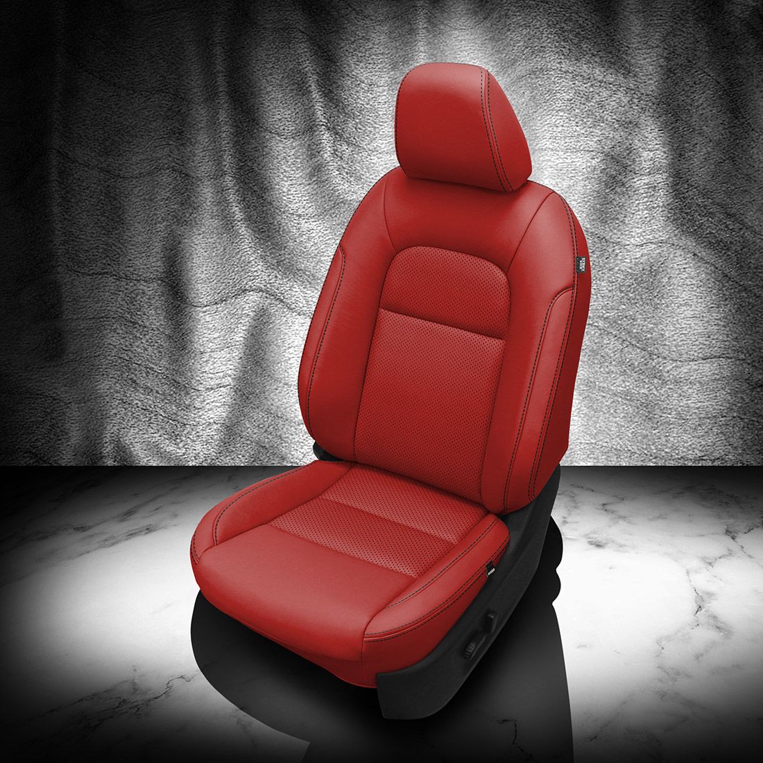 RED wrap, Perf Inserts, BLACK contrast all stitch