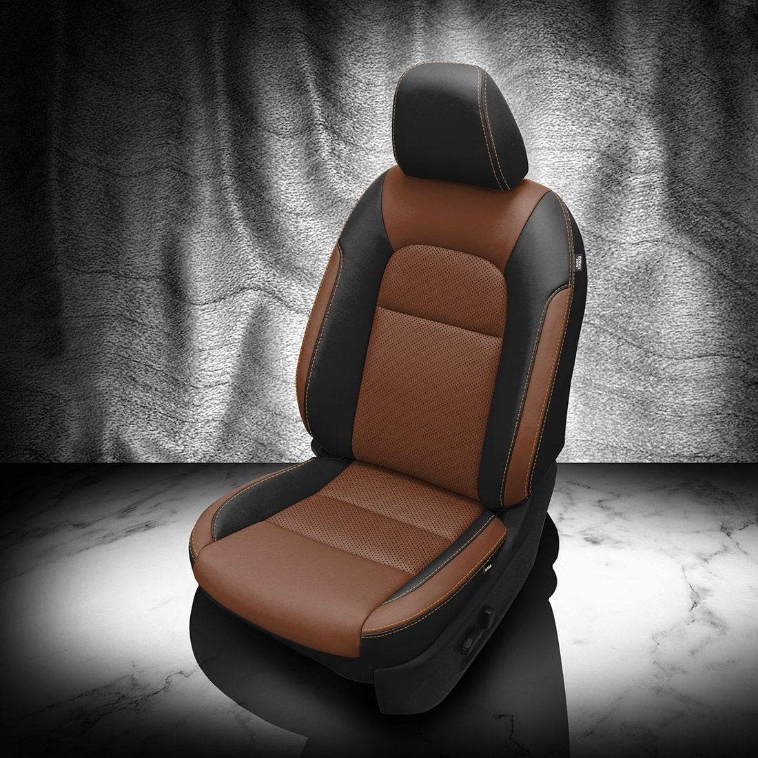 BLACK wrap, MAHOGANY Body, Perf Inserts, TAN contrast all stitch, MAHOGANY wings