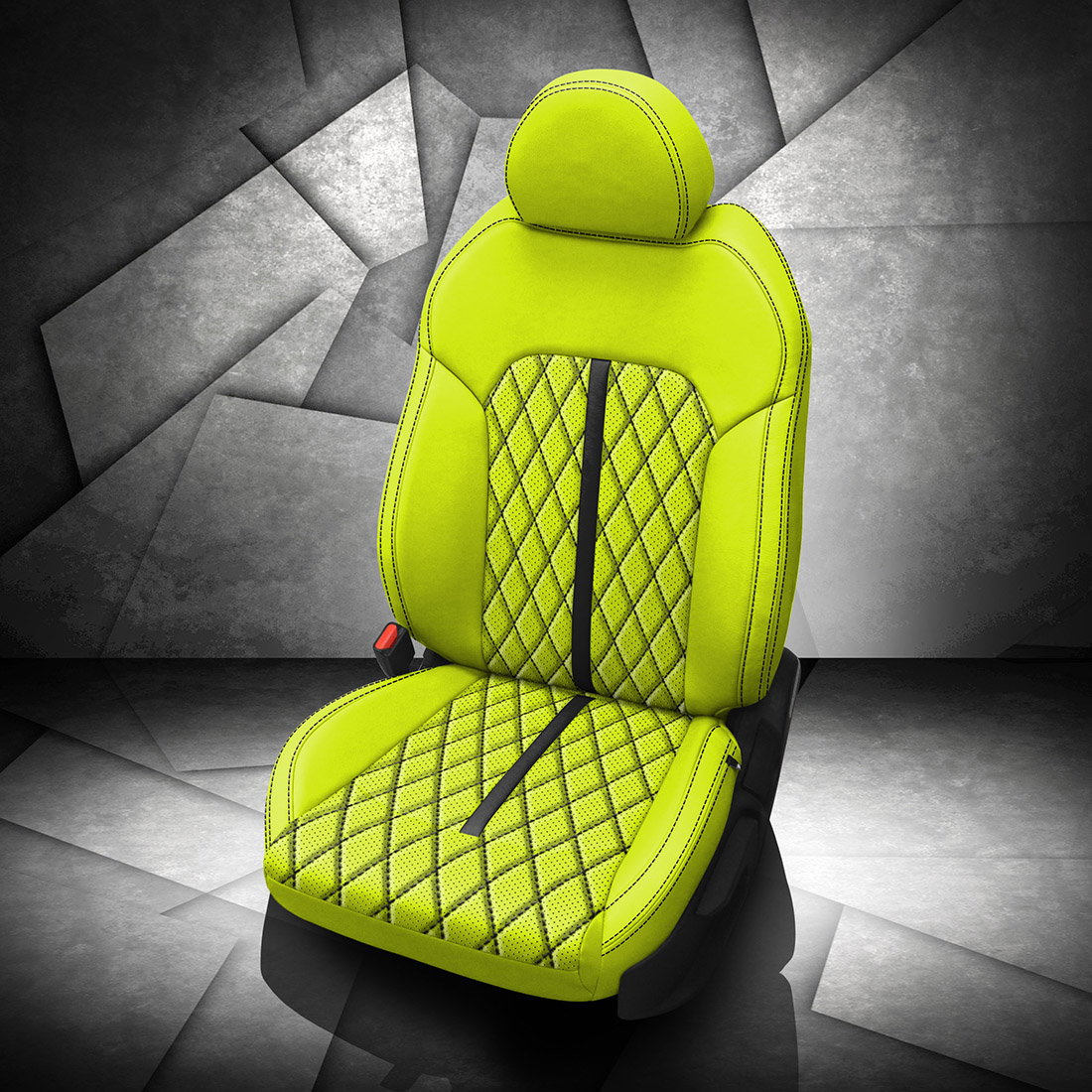 ELECTRIC LIME wrap, BLACK Wings, Perf Combo, BLACK contrast all stitch, Tek Stitch SINGLE DIAMOND COMBO, BLACK TekColor