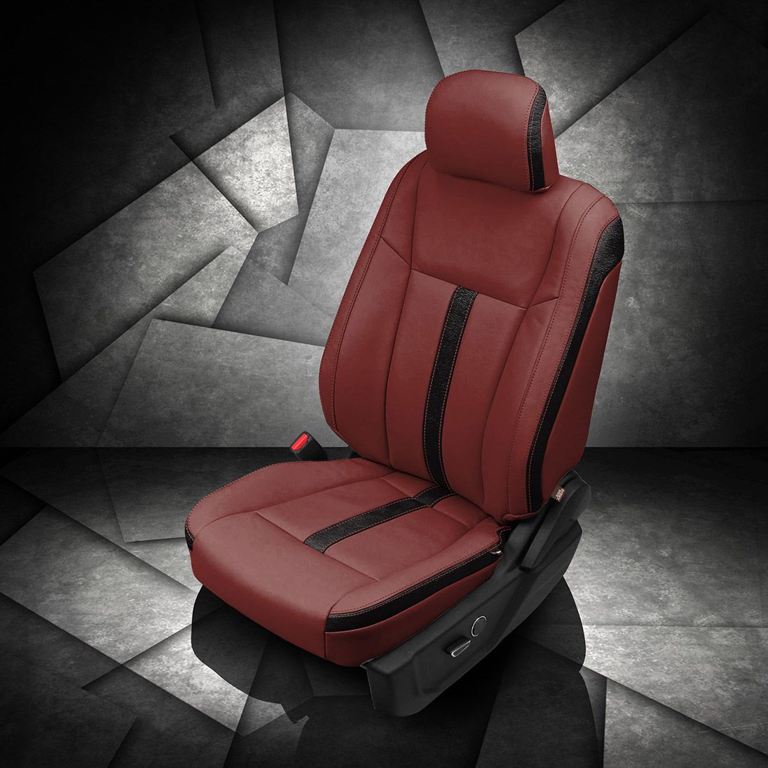 MED RED wrap, ~3030 RAVEN Wings, MED RED double stitching