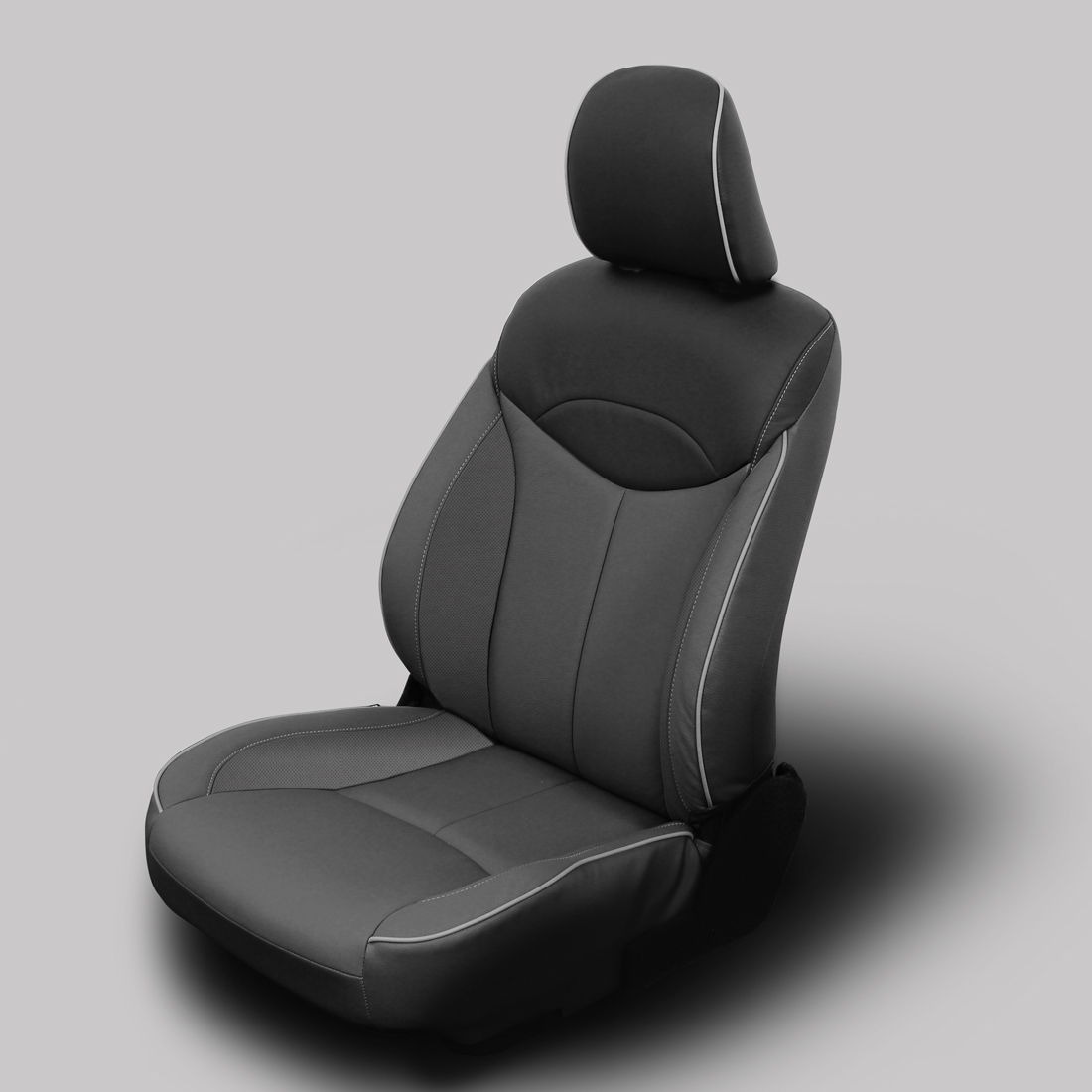 CHARCOAL wrap, BLACK Insert, Perf Wings, ASH piping