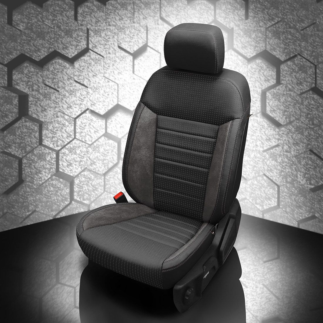 BLACK wrap, BCDA FLINT Body, LT GREY contrast all stitch no insert, ~6929 DARK SLATE wings