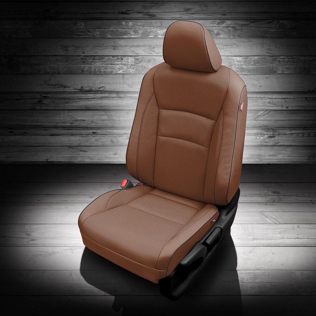 MAHOGANY wrap, Perf Body & Wings, BLACK piping