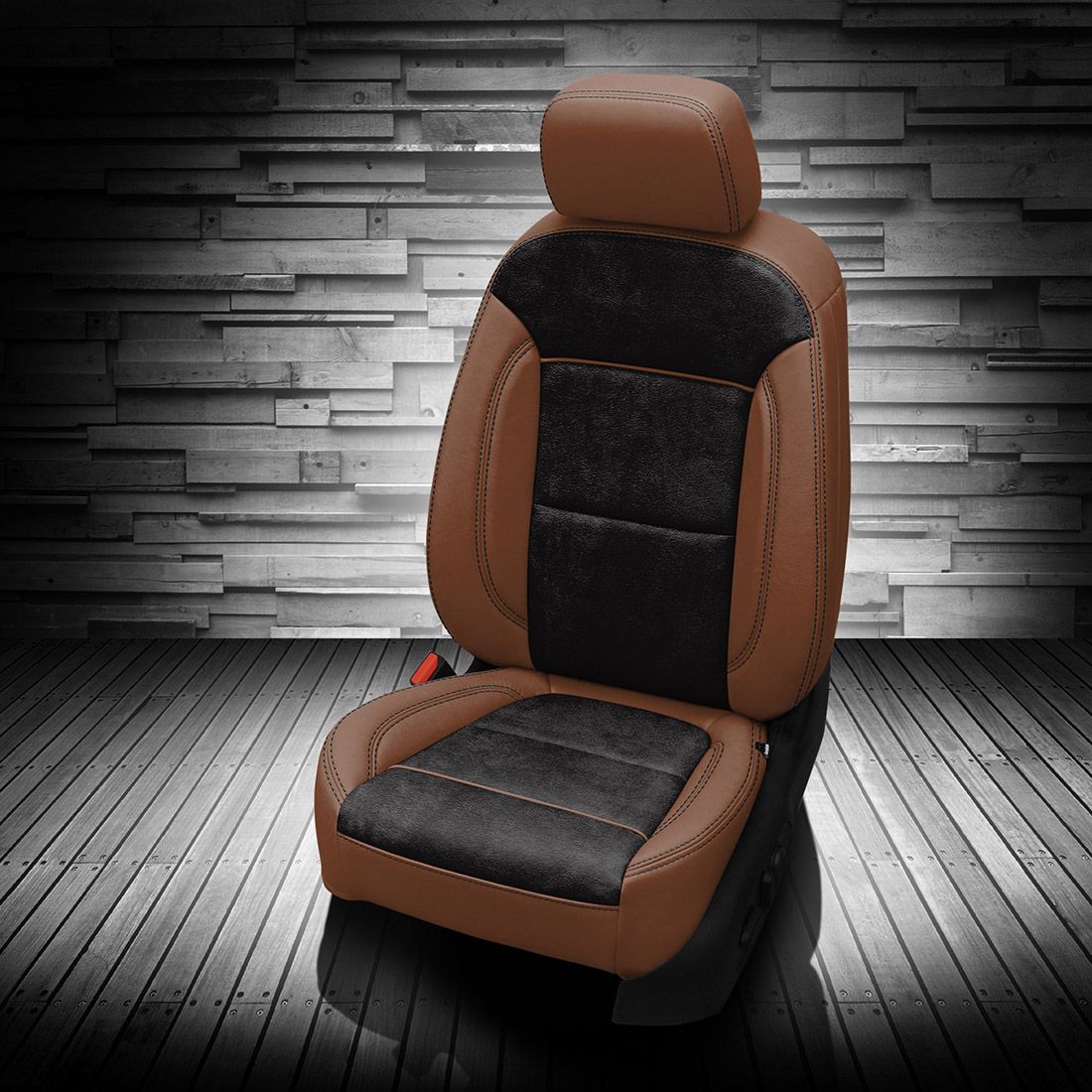 MAHOGANY wrap, ~3030 RAVEN Body, BLACK contrast all stitch, MAHOGANY wings