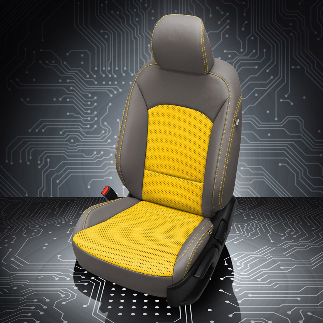 ASH wrap, HYPER YELLOW Combo, Perf Combo, HYPER YELLOW contrast all stitch
