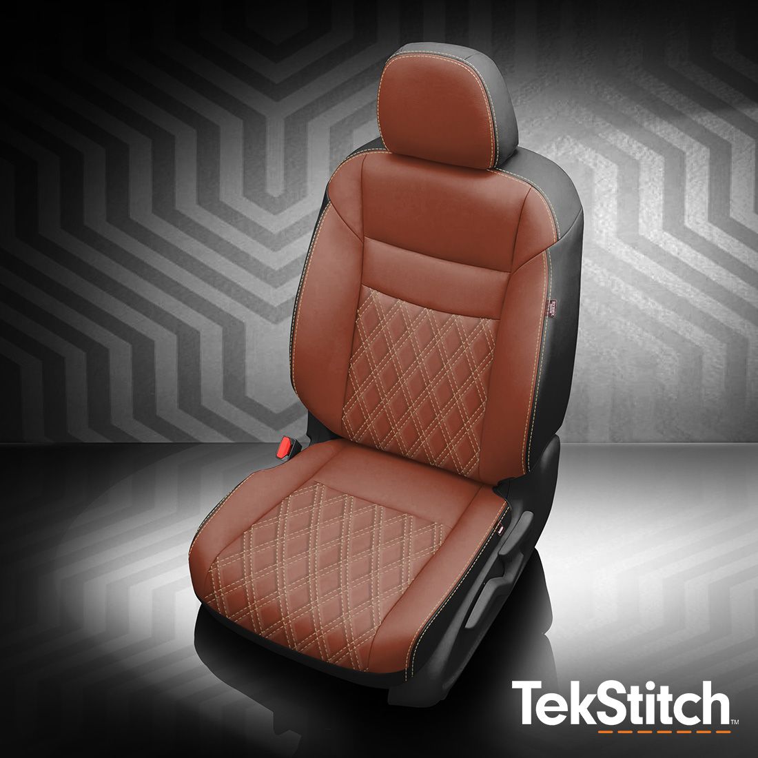 Black wrap, Cognac faces, Biscuit contrast all stitch, Tekstitch Double Diamond Insert, Tek Color Biscuit