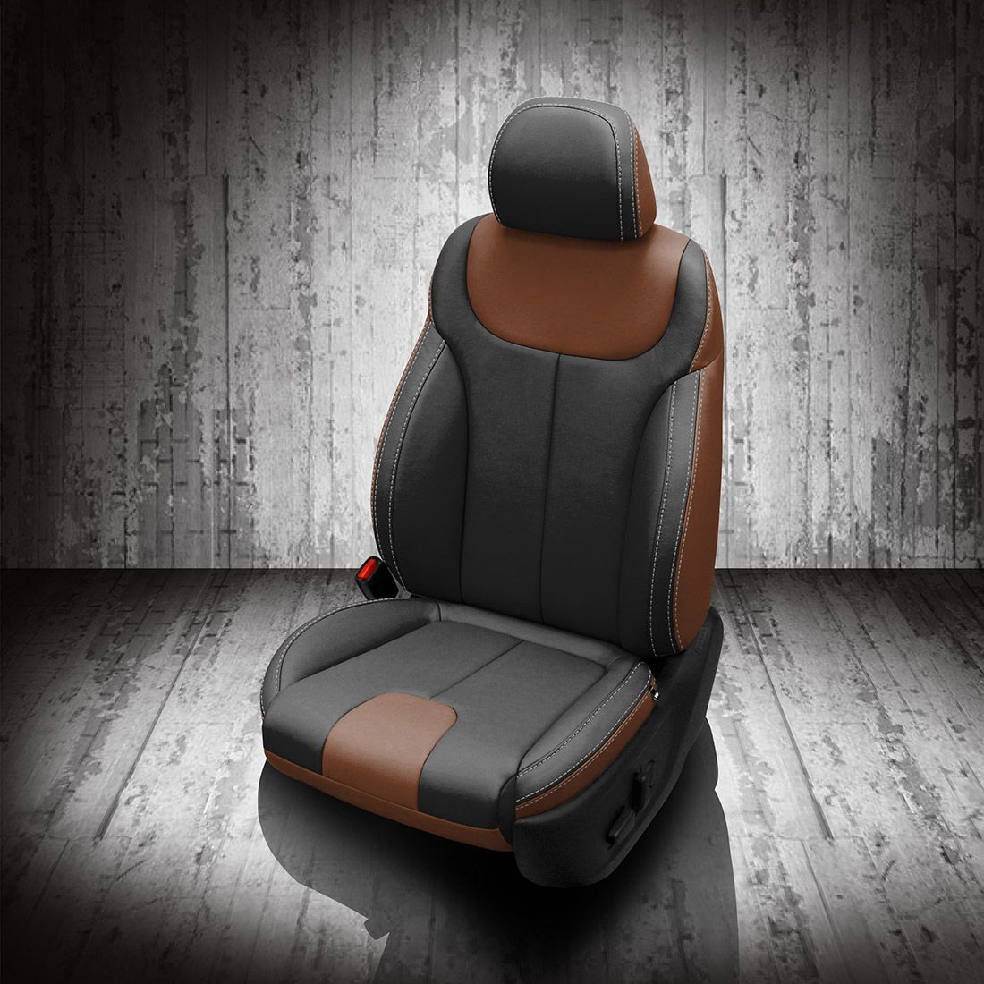 MAHOGANY wrap, BLACK Facing, SILVER contrast all stitch, MAHOGANY wings