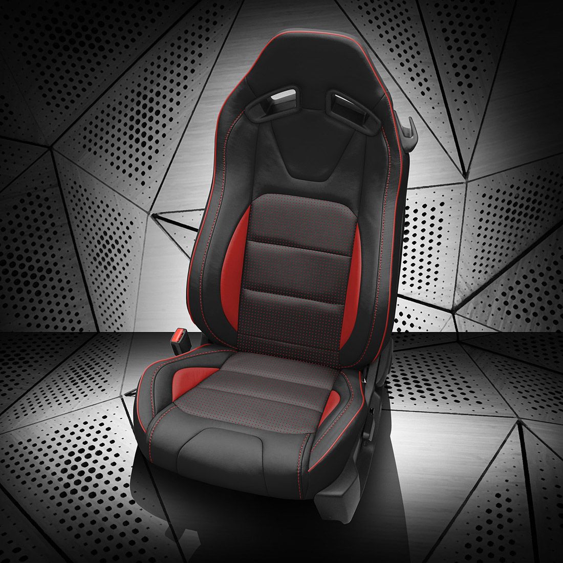 BLACK wrap, BCDA RED Insert, RED piping, RED wings