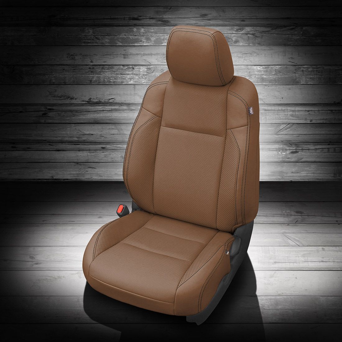 WALNUT wrap, Perf Body & Wings, BLACK contrast all stitch