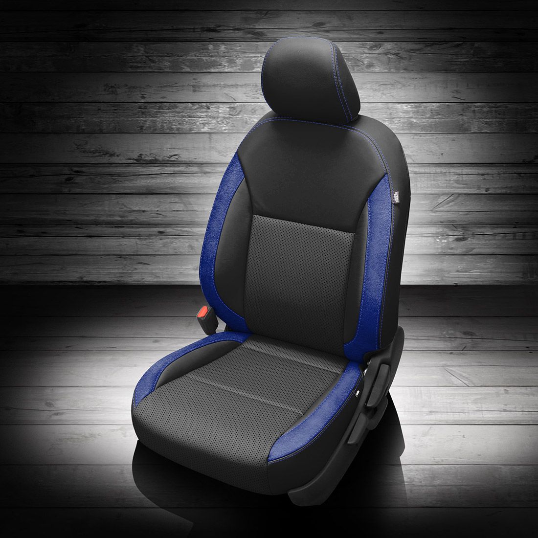BLACK wrap, ~3037 SAPPHIRE Wings, Perf Combo, COBALT contrast all stitch