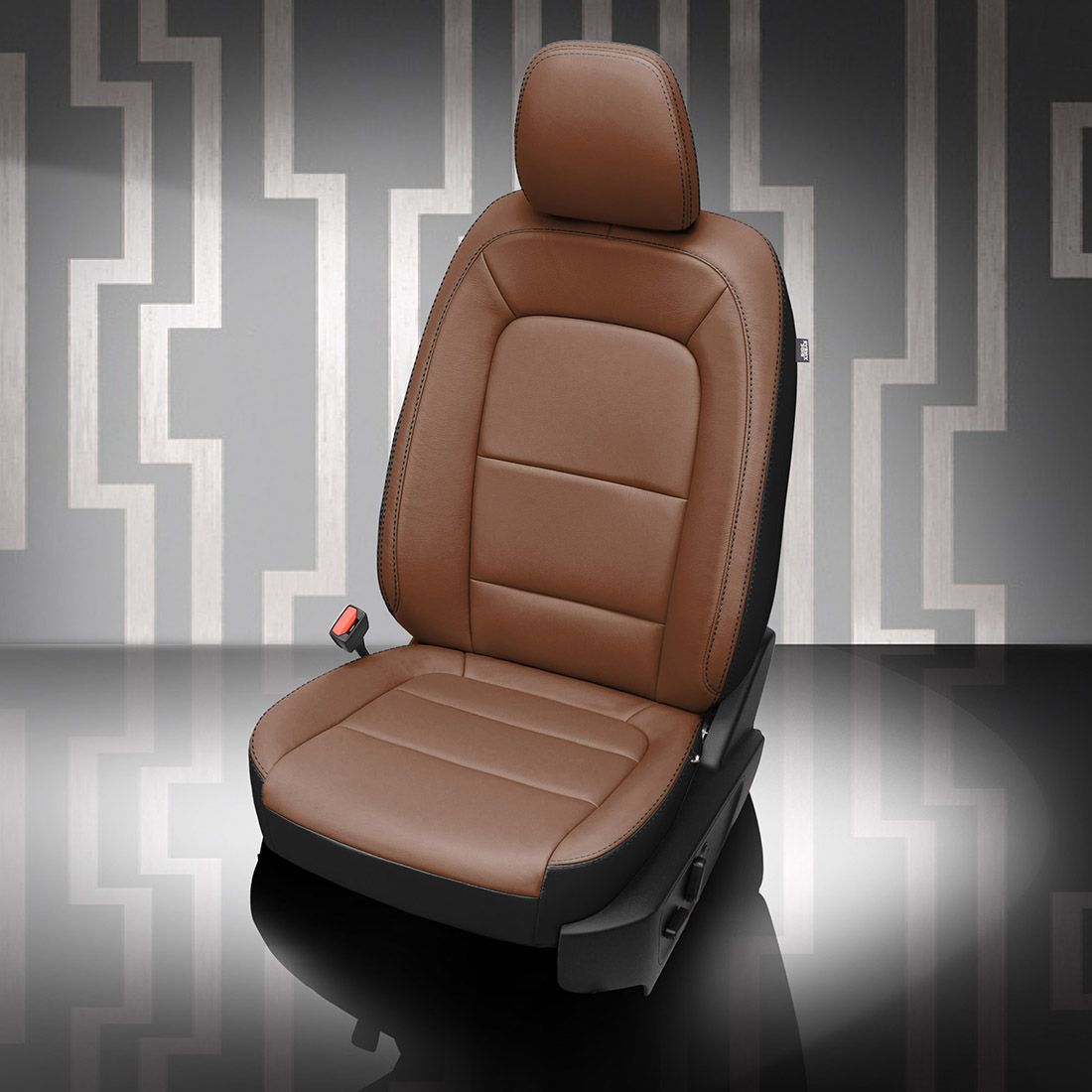 BLACK wrap, MAHOGANY Facing, BLACK contrast all stitch