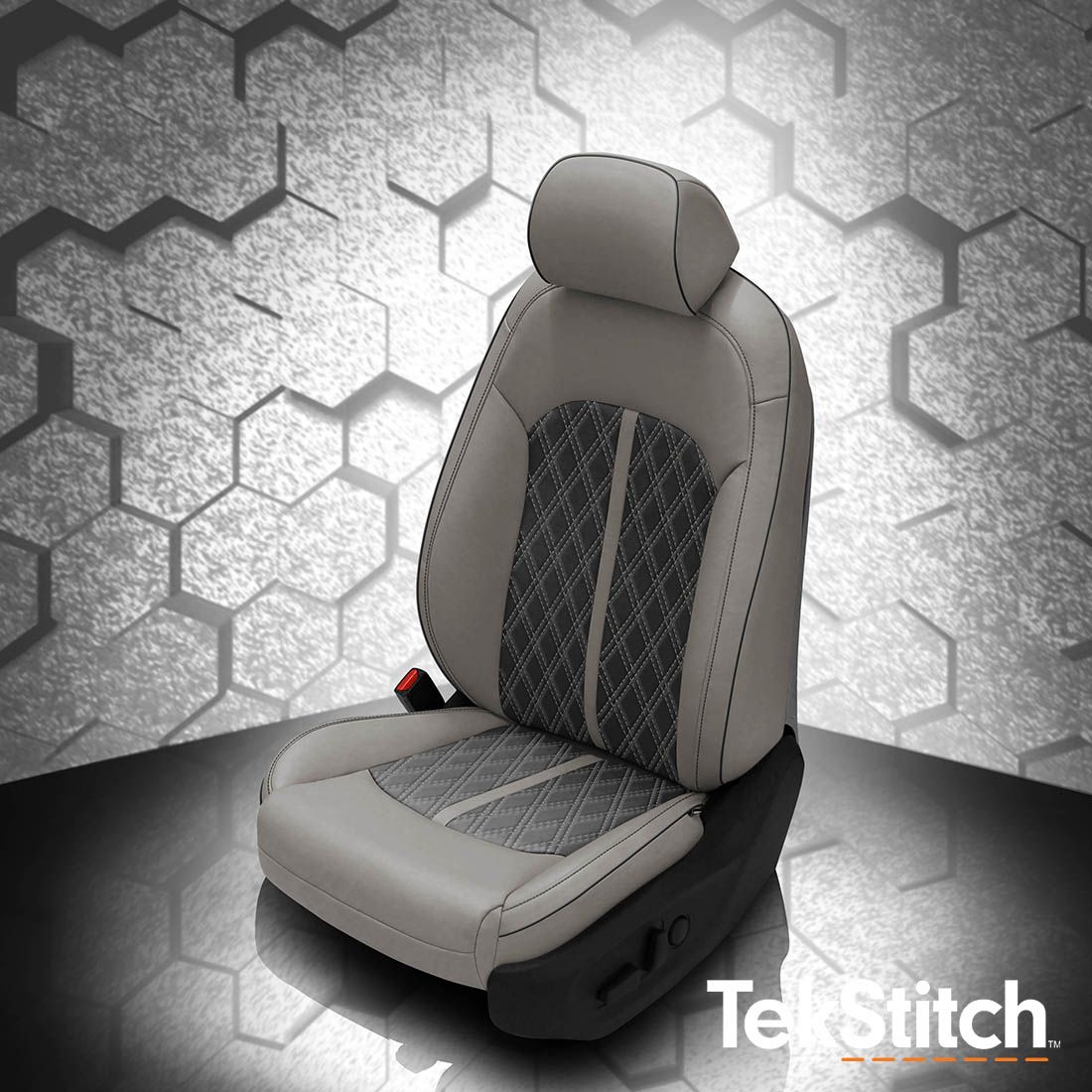 Ash wrap, Black insert, Black contrast all stitch, Black piping, Tekstitch Double Diamond Insert, Tek Color Ash