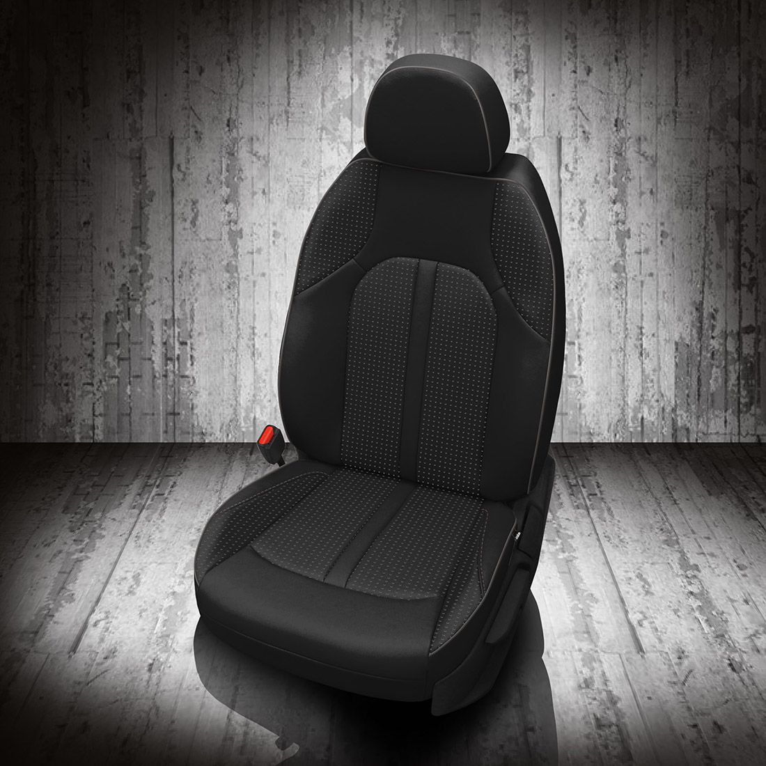 BLACK wrap, BCDA FLINT Insert, LT GREY piping, BCDA FLINT wings