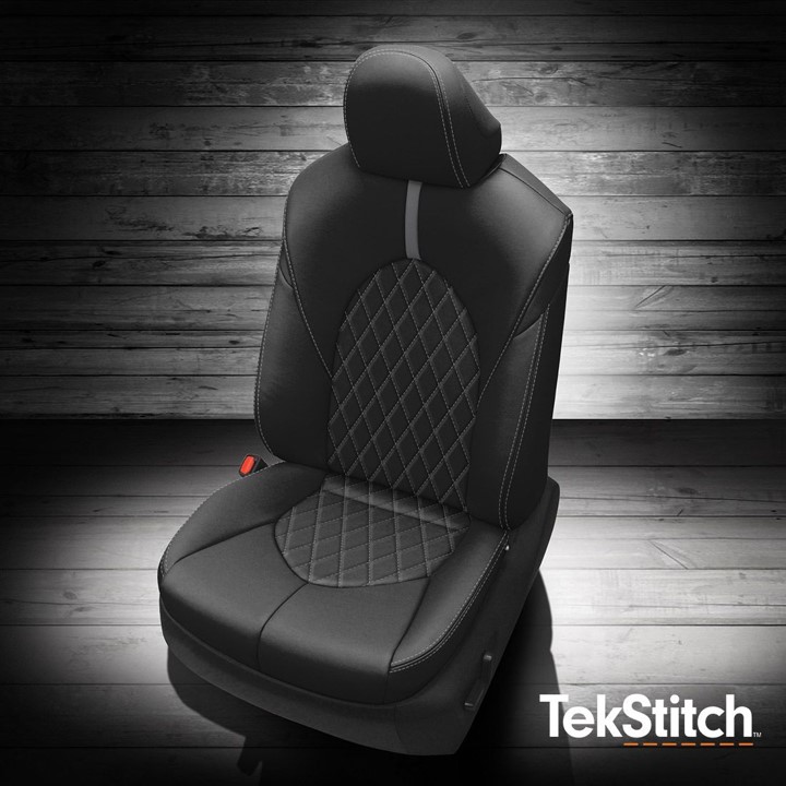 Black wrap, Lunar Grey wings, Lunar Grey contrast all stitch, Tek Diamond insert, Tek Color Lunar Grey