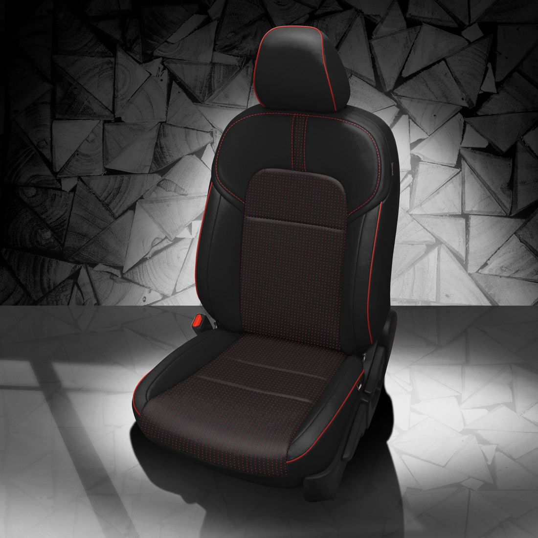 BLACK wrap, BCDA RED Combo, RED piping, BCDA RED wings