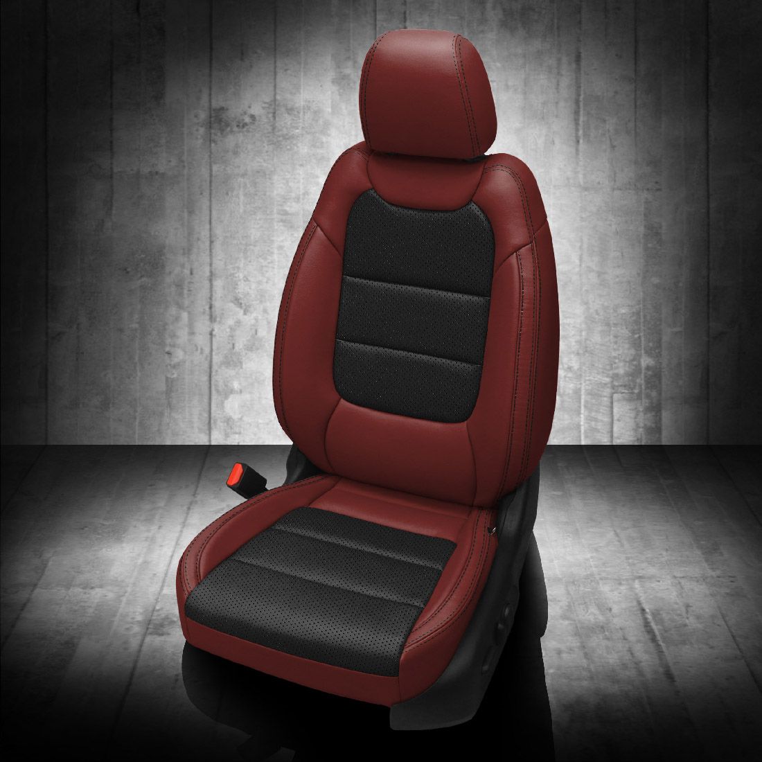MED RED wrap, BLACK Combo, Perf Combo, BLACK contrast all stitch