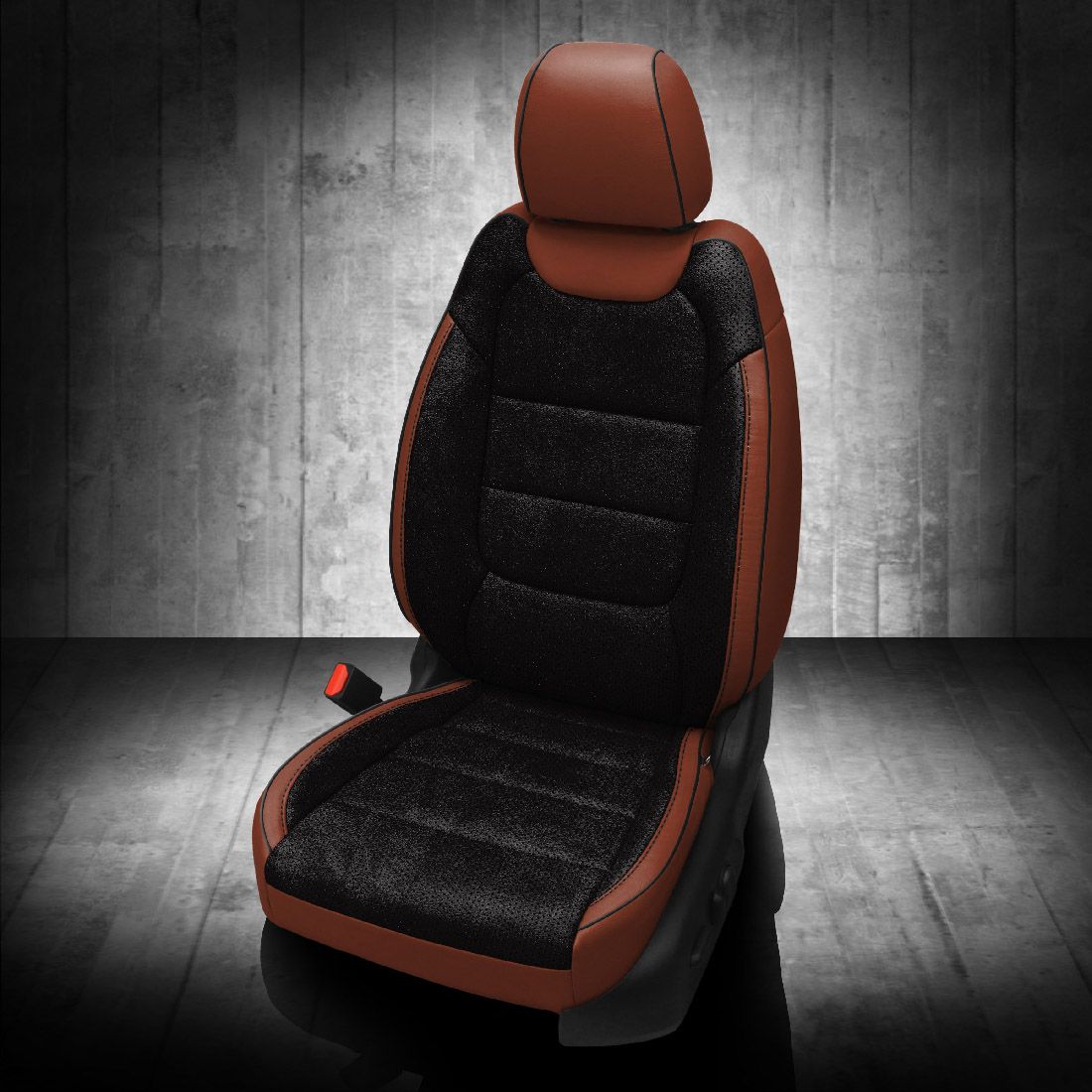 COGNAC wrap, ~3030 RAVEN Body, Perf Body & Wings, BLACK piping, ~3030 RAVEN wings