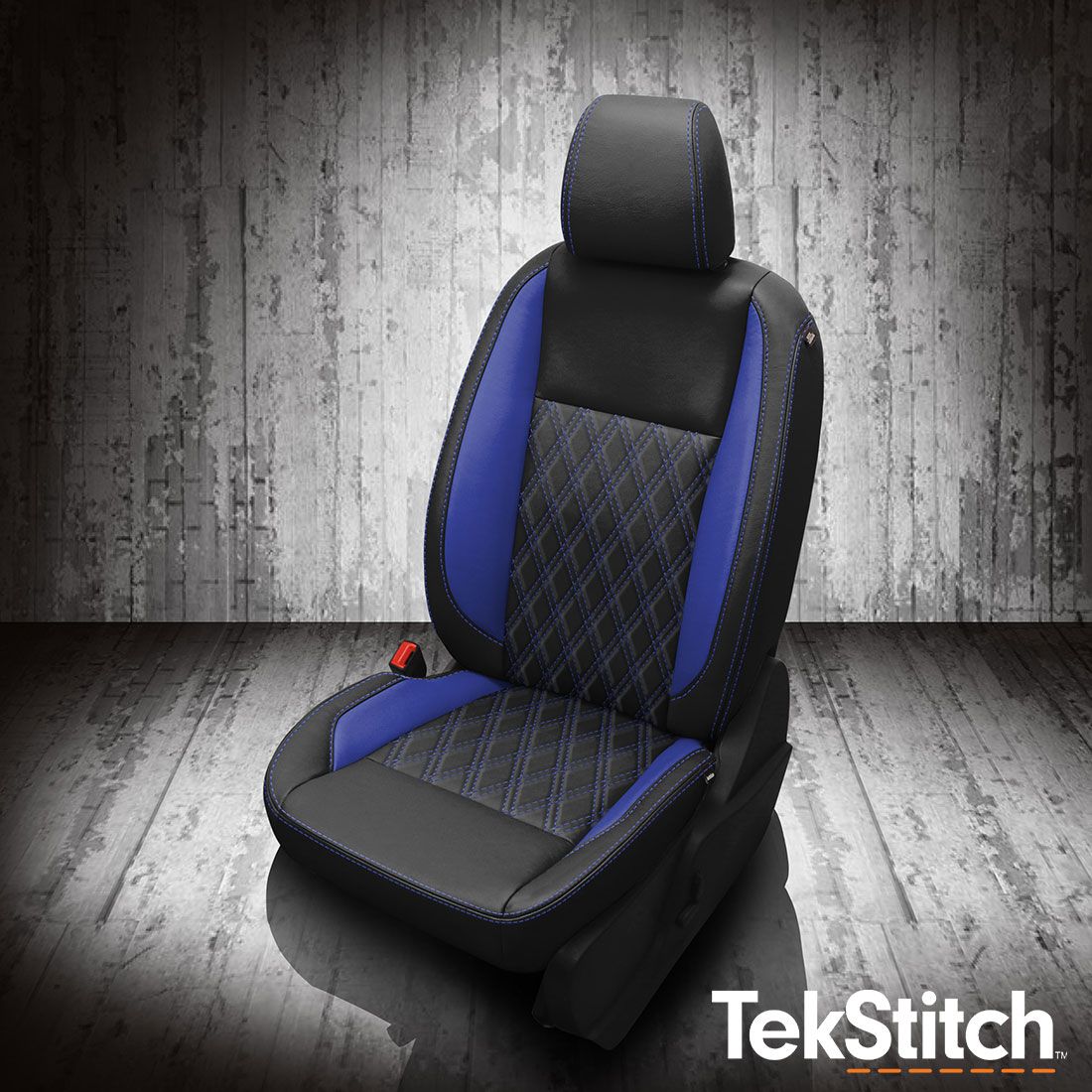 Black wrap, Cobalt wings, Cobalt contrast all stitch, TekStitch Double Diamond Insert Cobalt TekColor