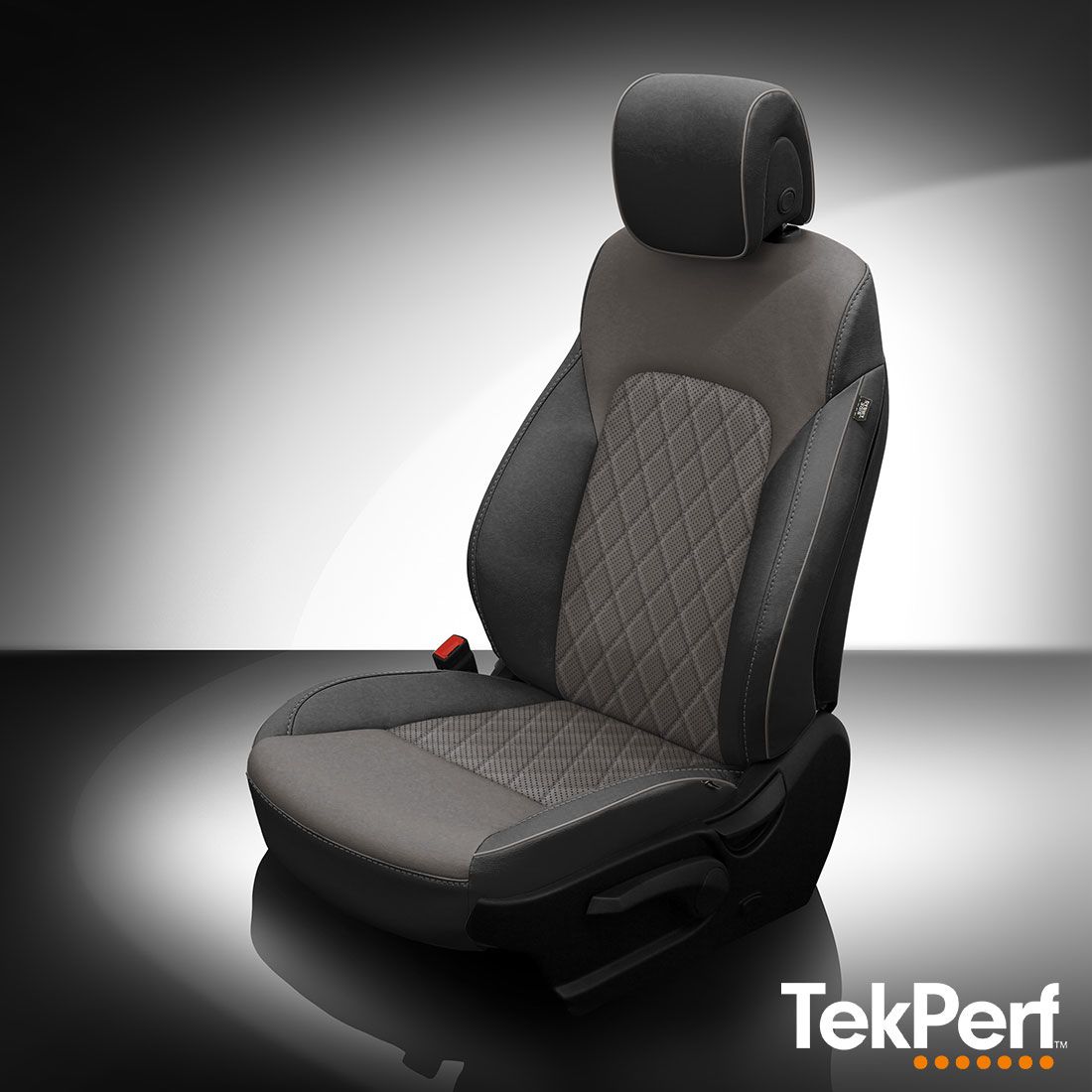 Black wrap, Lt. Grey body, perf insert, Lt. Grey contrast all stitch, Lt. Grey piping, TekStitch Diamond Insert Lt. Grey TekColor