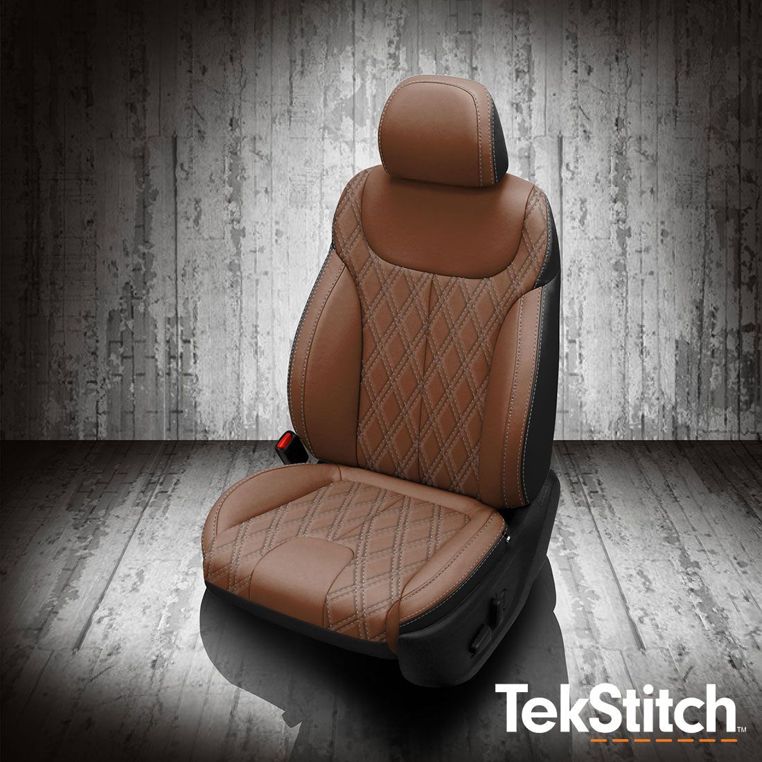Black wrap, Mahogany faces, Ash contrast all stitch, TekStitch Double Diamond Insert Ash TekColor