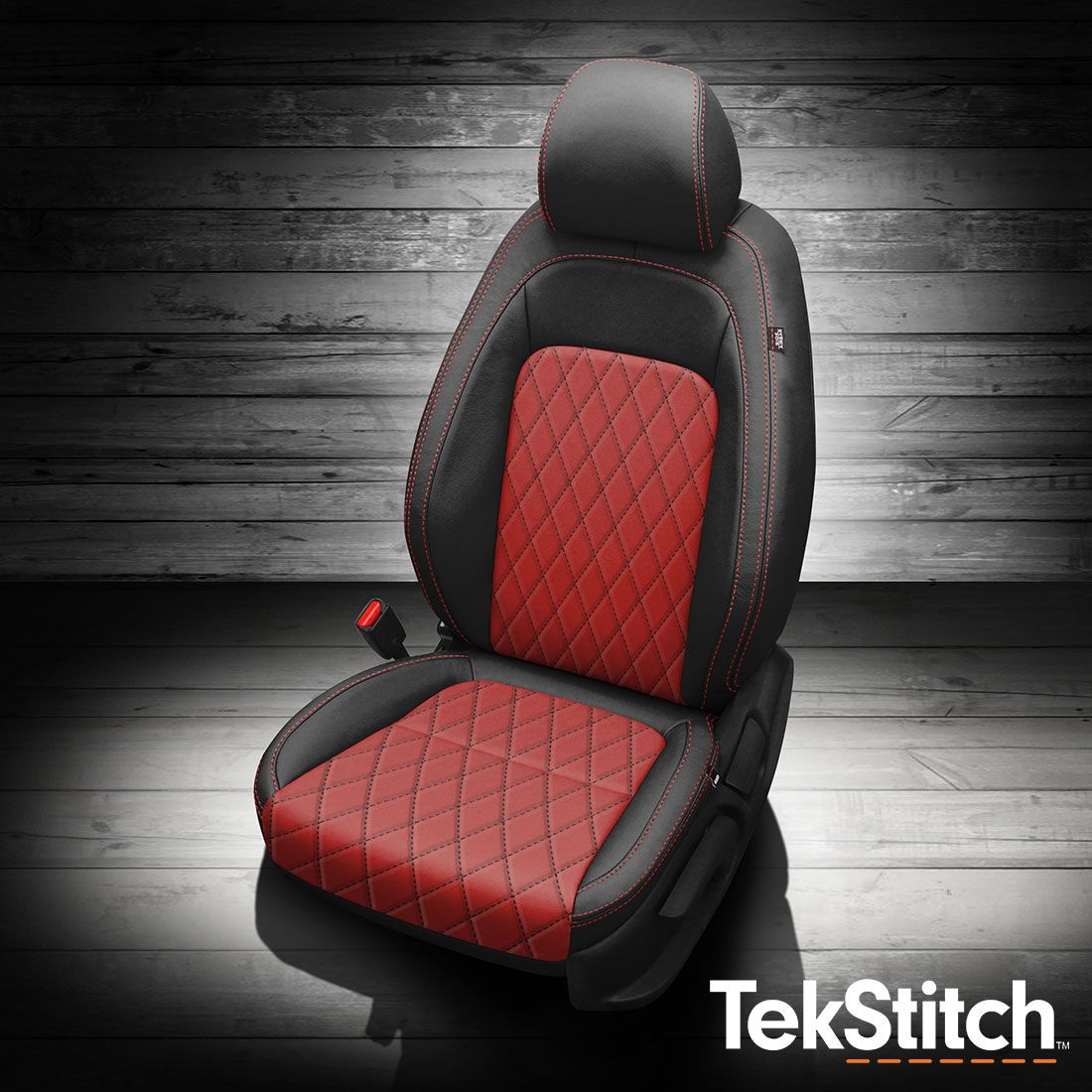 Black wrap, Red combo, Red contrast all stitch, TekStitch Diamond Insert Black TekColor