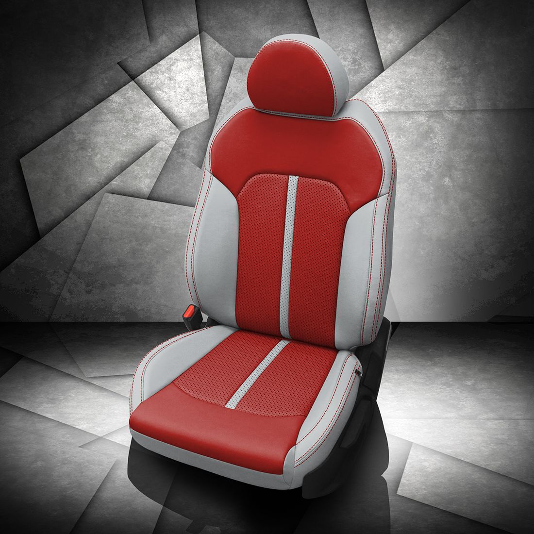 CEMENT wrap, RED Center, Perf Inserts & Wings, RED contrast all stitch no insert