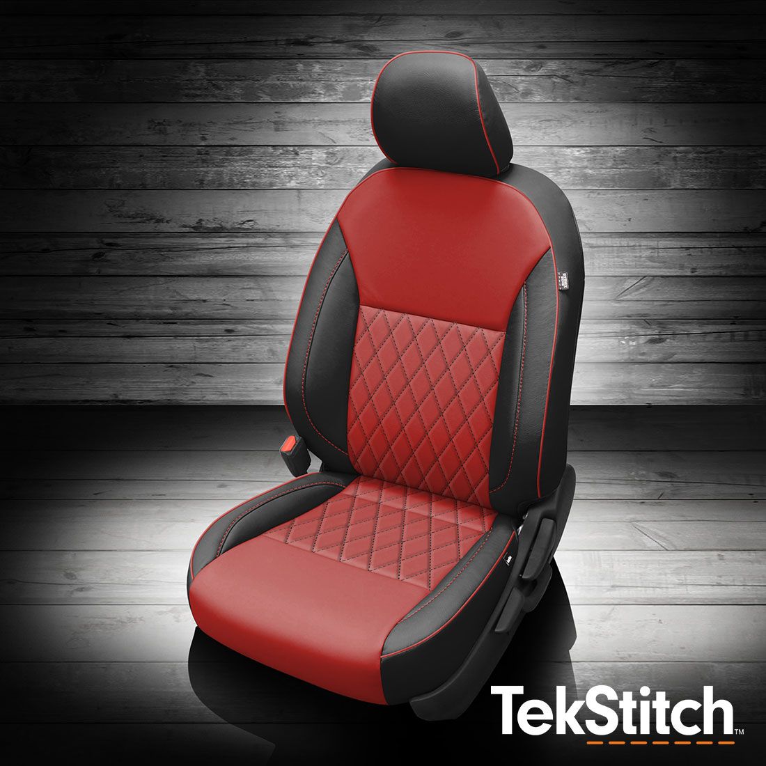 Black wrap, Red body, Red contrast all stitch, Red piping, TekStitch Diamond Insert Black TekColor