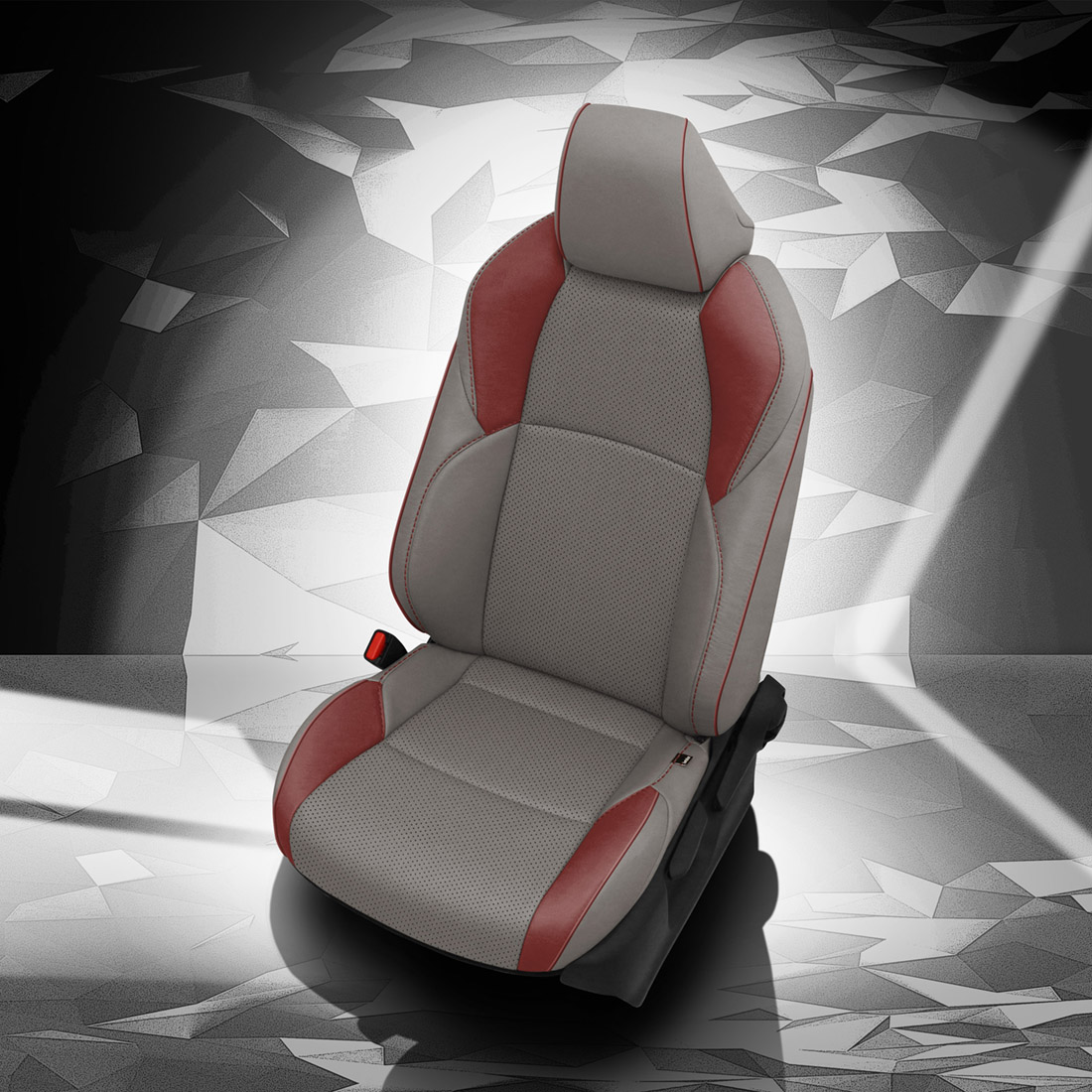 ASH wrap, MED RED Wings, Perf Body, MED RED piping