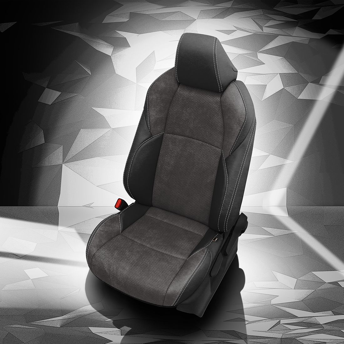 BLACK wrap, ~6929 DARK SLATE Body, Perf Body, SILVER contrast all stitch, ~6929 DARK SLATE wings