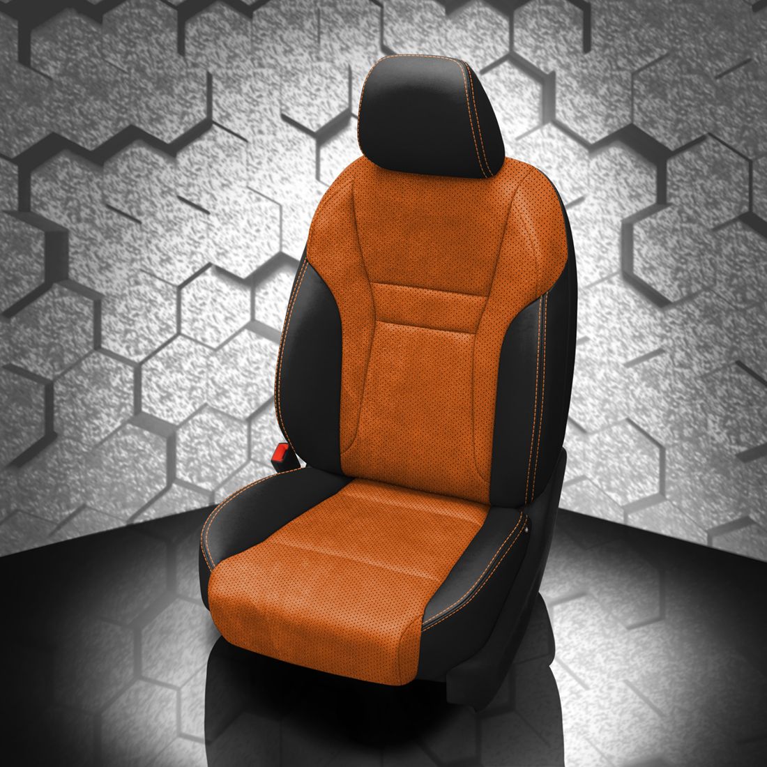 BLACK wrap, ~3032 MANGO Body, Perf Body & Wings, +CITRUS ORANGE contrast all stitch, ~3032 MANGO wings
