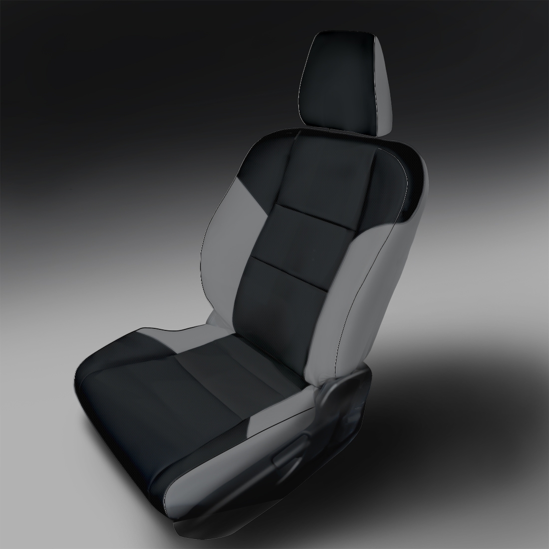 ASH wrap, BLACK Center, Perf Centers & Wings, BLACK double stitching, BLACK wings