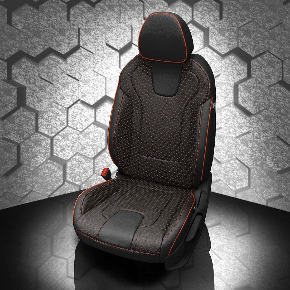 BLACK wrap, BCDA ORANGE Insert, TANGERINE piping, BCDA ORANGE wings