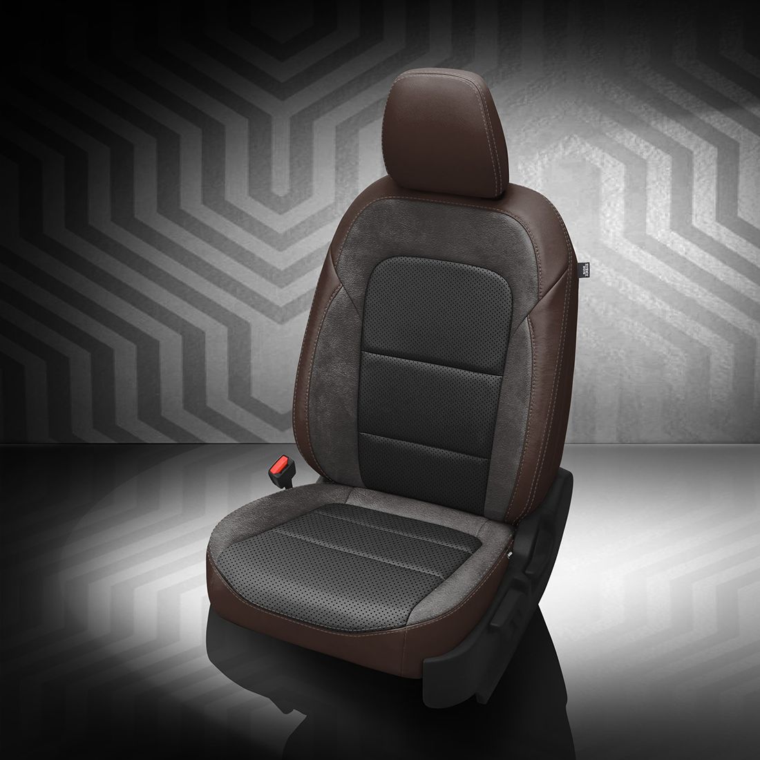 COFFEE wrap, BLACK Combo, Perf Combo, STONE contrast all stitch, ~6929 DARK SLATE wings