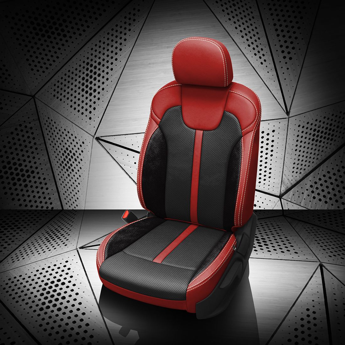 RED wrap, BLACK Combo, Perf Combo & Wings, PEARL contrast all stitch, ~3030 RAVEN wings