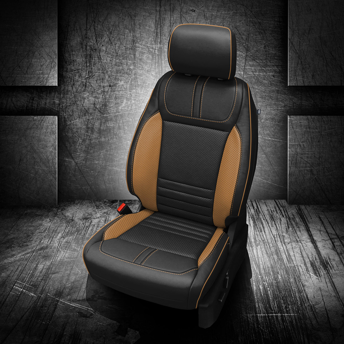 BLACK wrap, TAN Wings, Perf Inserts & Wings, TAN piping