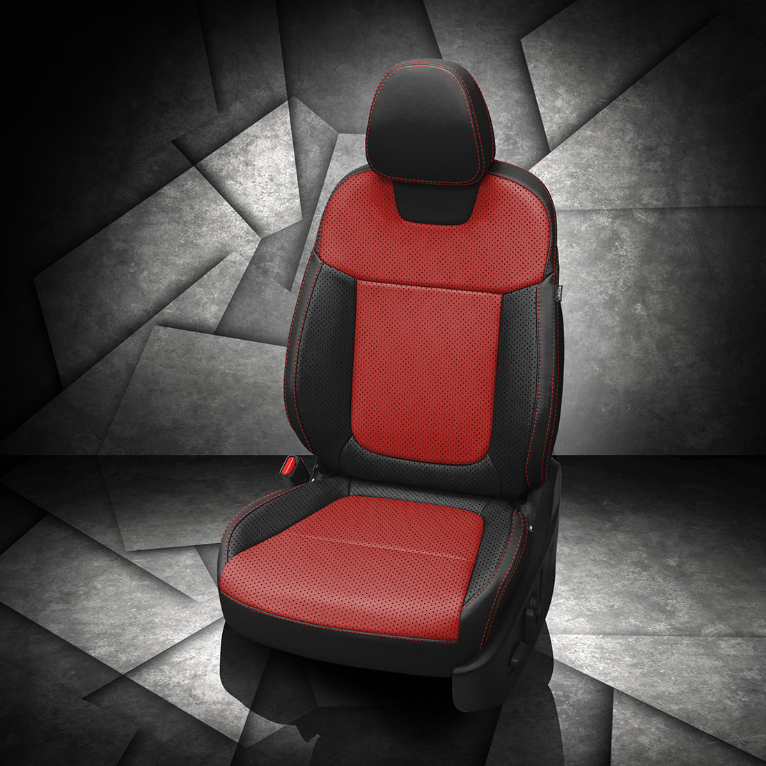 BLACK wrap, RED Body, Perf Body & Wings, RED contrast all stitch