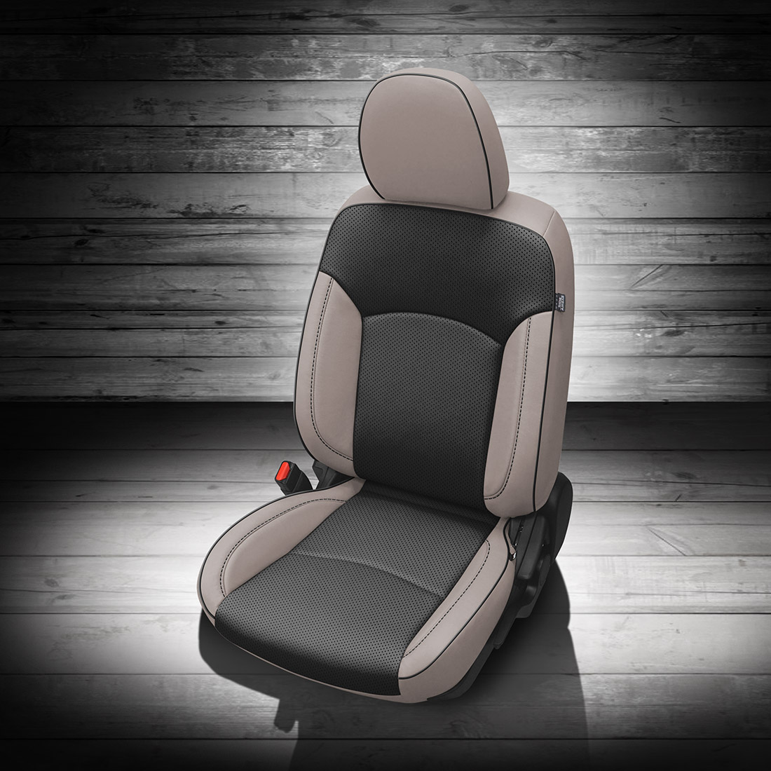 DOVE GREY wrap, BLACK Body, Perf Body, BLACK piping