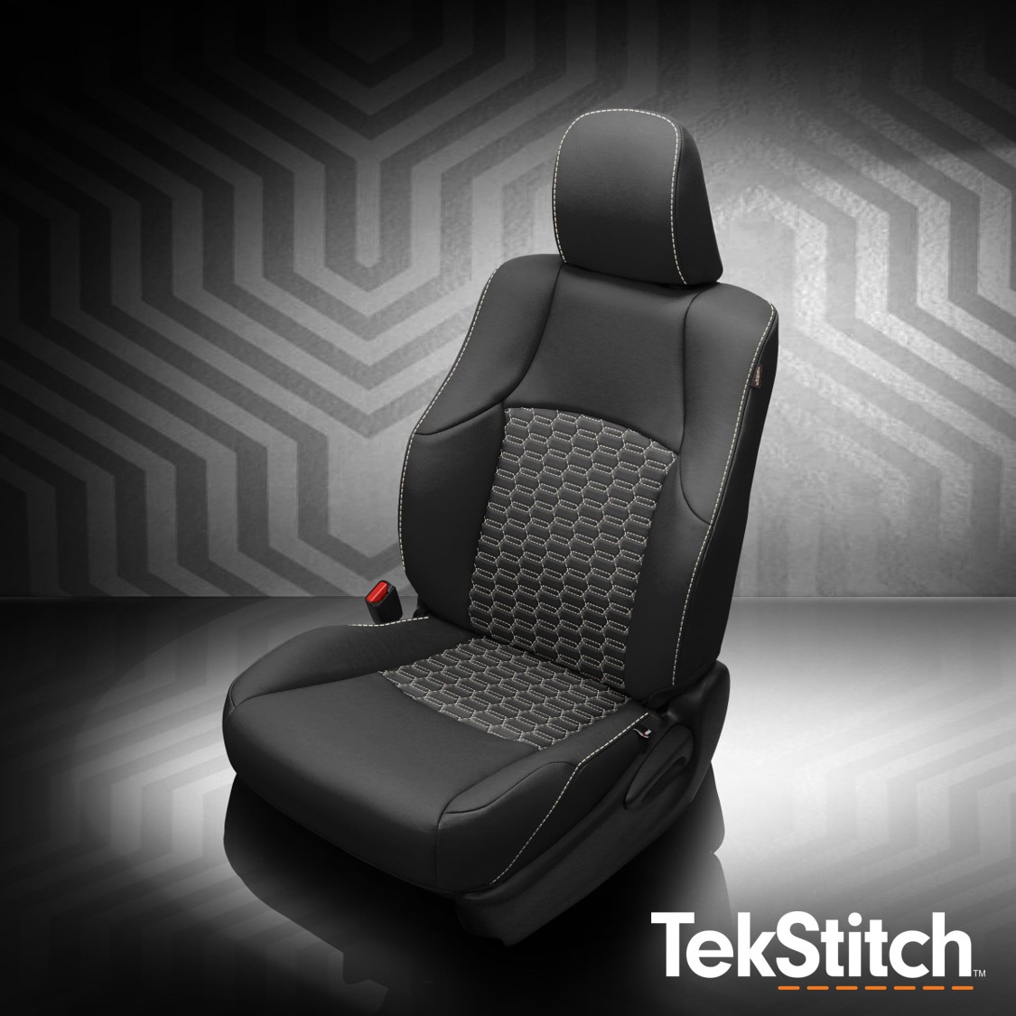 Black wrap, Silver top contrast all stitch
TekStitch Double Hex Insert, Tek Color Silver