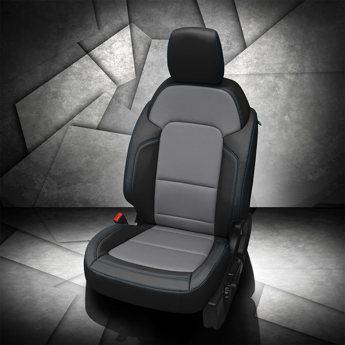 BLACK wrap, LUNAR GREY Body, PACIFIC contrast all stitch