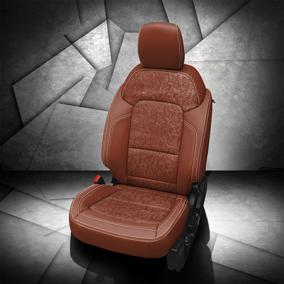 COGNAC wrap, OUTLAW SADDLE Body, PEARL contrast all stitch