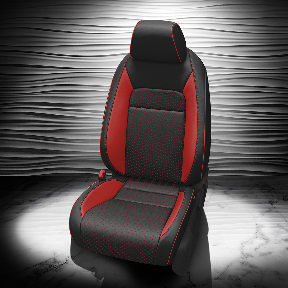 BLACK wrap, BCDA RED Combo, RED piping, RED wings