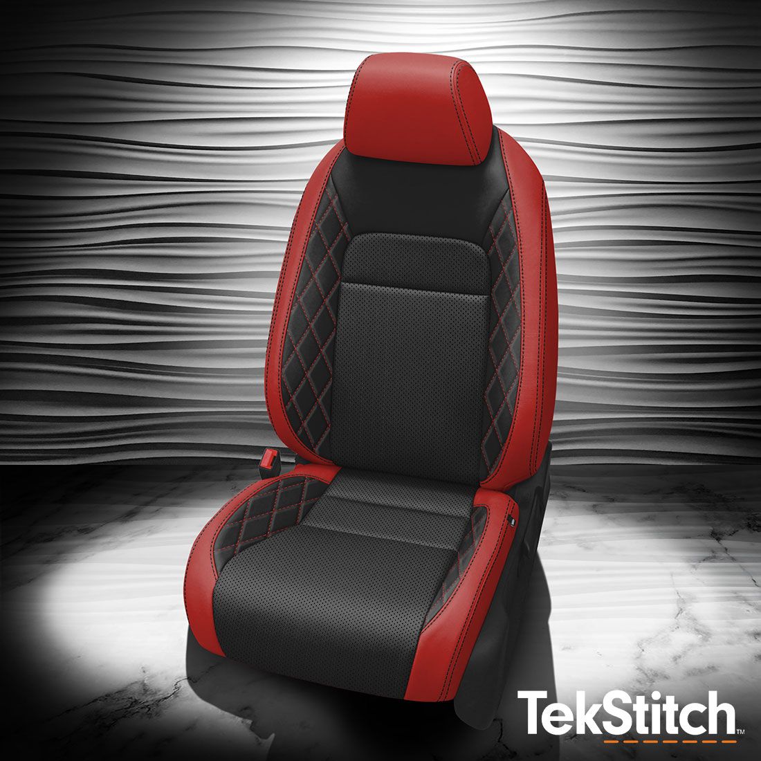 RED wrap, BLACK Body, Perf Combo, BLACK contrast all stitch, BLACK wings, TekStitch Diamond wings, RED TekColor