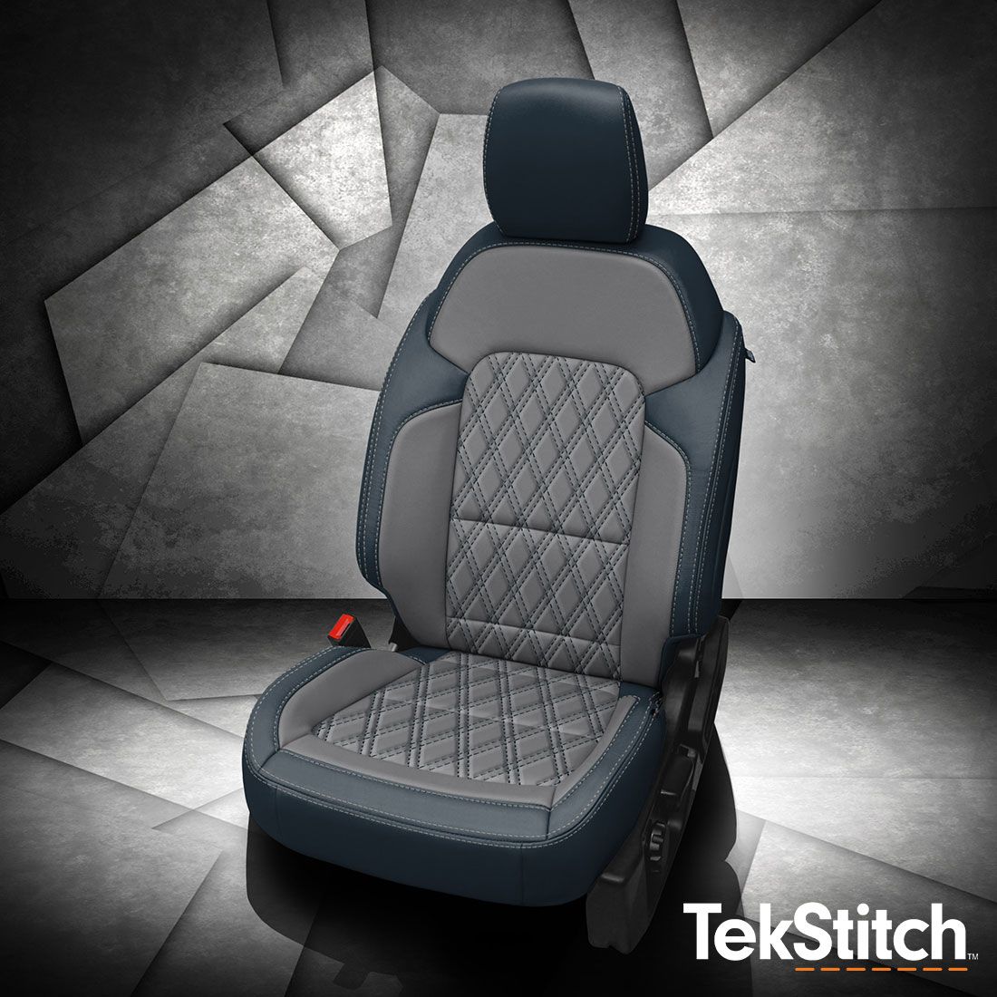 Blue wrap, Lunar Grey body, Lunar Grey wings, Lunar Grey contrast all stitch, TekStitch Double Diamond Insert Blue TekColor