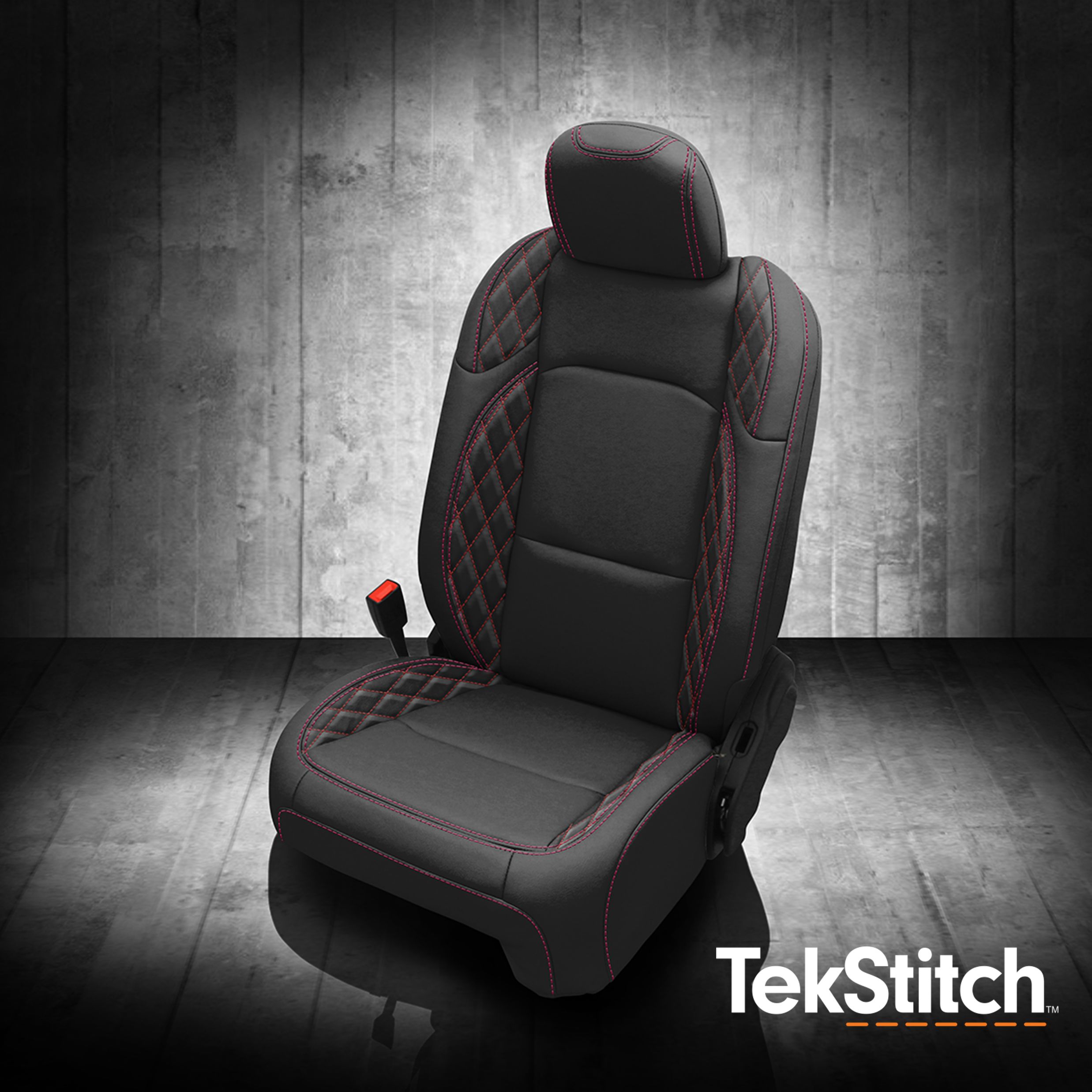BLACK wrap, +RASPBERRY contrast all stitch, TekStitch Diamond wings, +RASPBERRY TekColor
